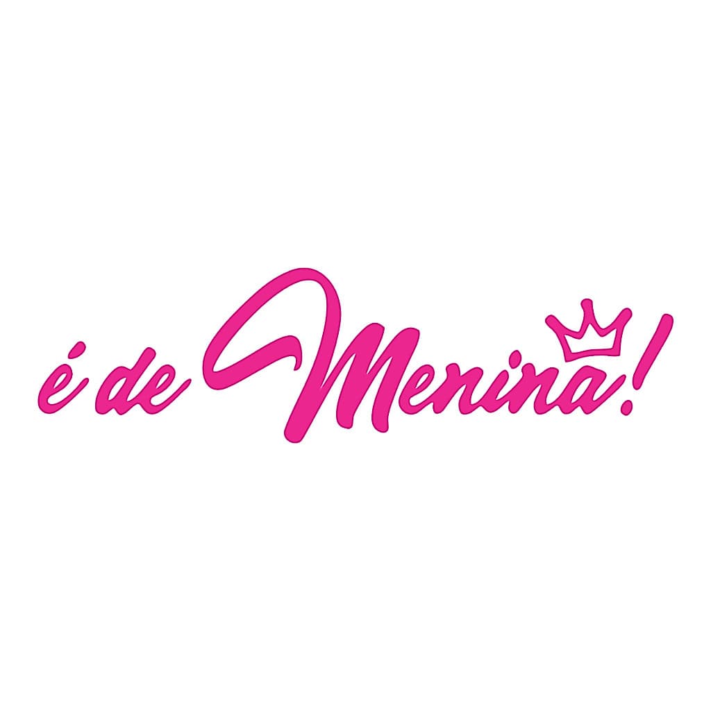 Adesivo É De Menina Carro Moto - Lançamento