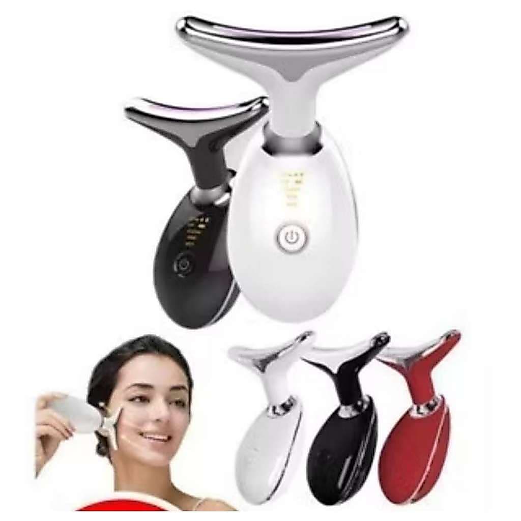 Massageador Vibratório Rosto e Pescoço Aparelho de Beleza