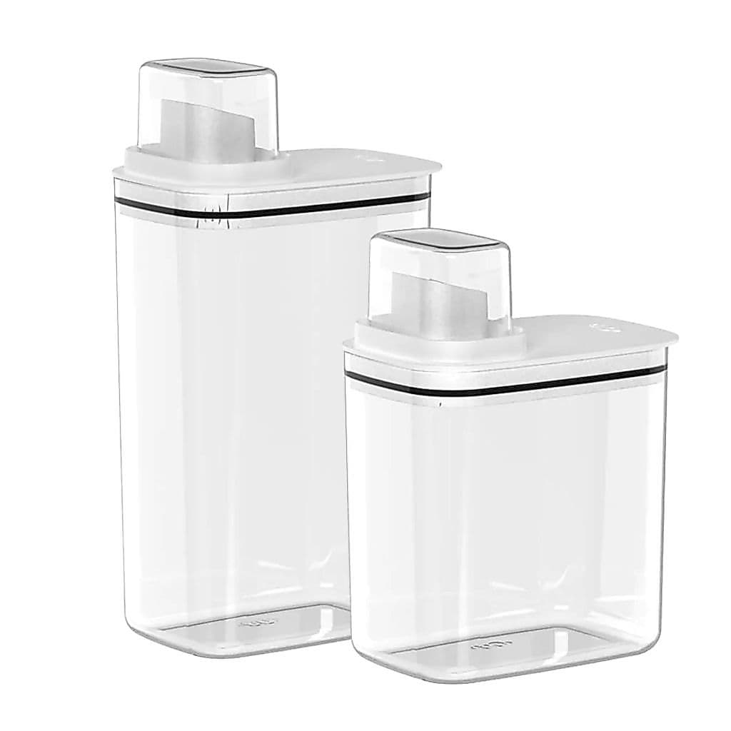 Dispenser Mantimentos, Cerais Detergente/Produtos Limpeza 1,5L (19,5cm) / 2,3L (23cm) / Kit Linha Flow <OU>