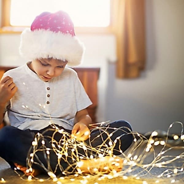 3 Kit Fio Luzes De Fada Led 1 Metros Para Festa Em Casa De Casamento DecoraçãO De Natal