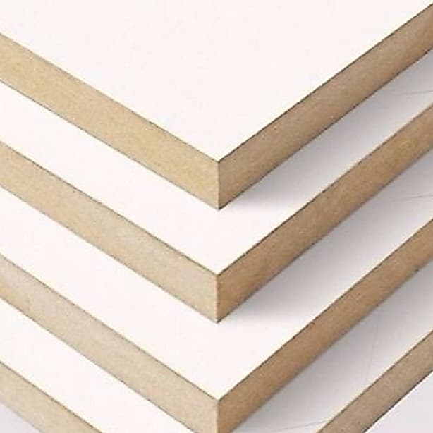 Placa Chapa Recorte MDF Branco 15mm com Acabamento de  Fita De Borda Tampo Prateleira MDF sob Medida Vários Tamanhos