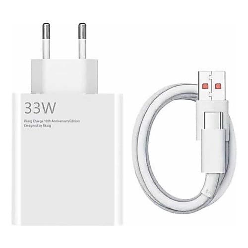 Carregador Turbo 33w P/ Xiaomi Redmi Note 10s 9s Note 11 12