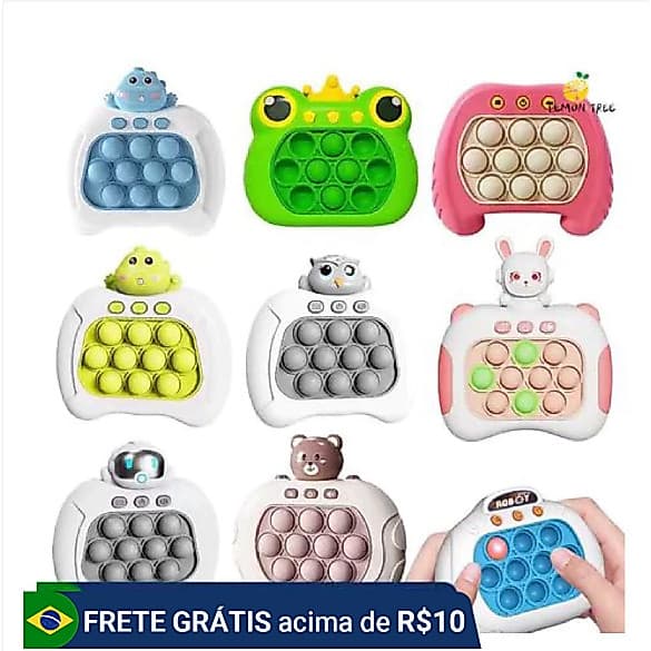 kit 10/20/30 Brinquedo Anti-Stress Pop It Eletronico Brinquedo Bolhas De Empurrar Rápido Para Crianças e Adultos