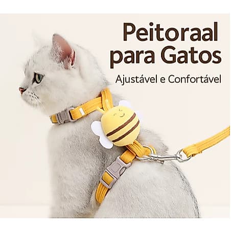 Coleira de Abelha para Gato e cachorro pequenos e outros animal de estimacao
