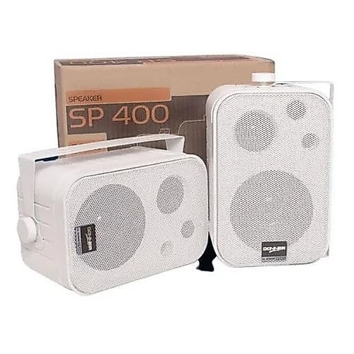 Caixa Som Ambiente Sp 400 Donner 120w Par Branco Sala Tv Loja Igreja Empresa Consultório Cinema