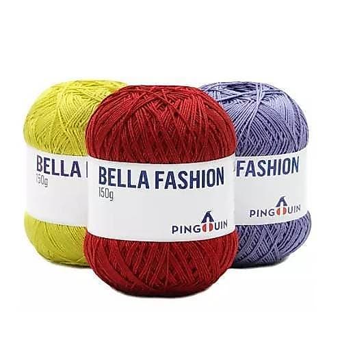 Linha Bella Fashion Pingouin 150g 508m | Fio 100% Algodão p/ Crochê e Tricô | Espessura Anne | Todas as Cores