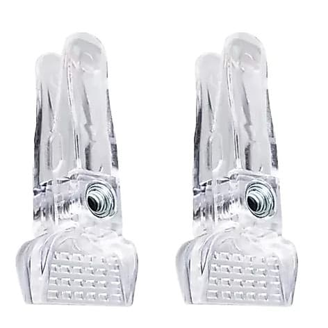 KIT 100 Presilhas Acrílico Cristal Transparente p/ Cabides