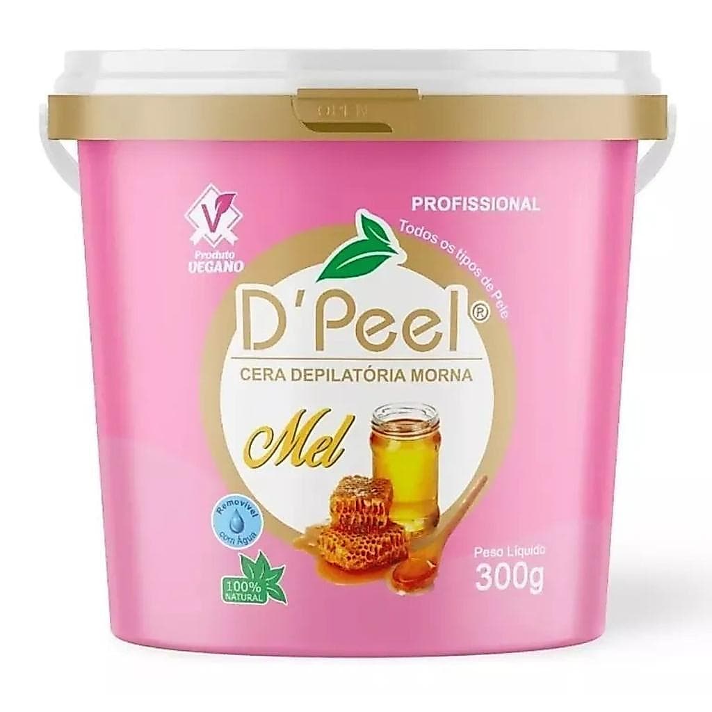 D´Peel - Cera Depilatória Profissional Morna 300g - Mel  - Reds