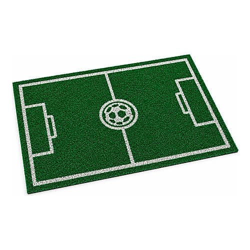tapete capacho Campo De Futebol Bola Copa Brasil entrada 60x40 porta casa Lar apartamento
