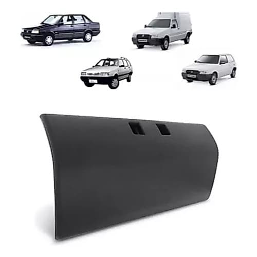 TAMPA PORTA LUVAS FIAT UNO / PREMIO / ELBA / FIORINO ANO 95 EM DIANTE - CINZA ESCURO