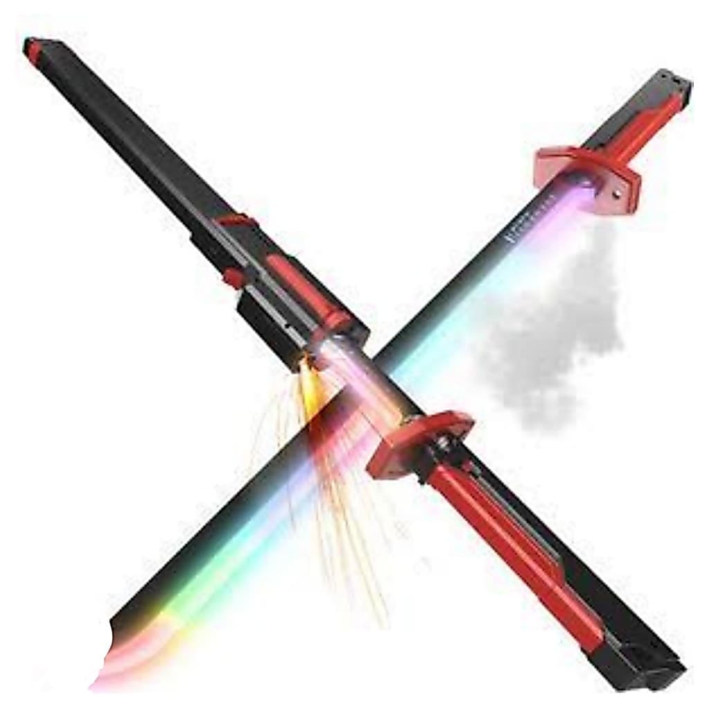 Espada Katana de Brinquedo com Efeitos de LED, Fumaça e Faísca.