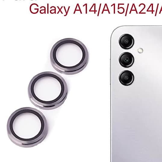 Kit 3 Películas Lente Câmera Para Samsung A04S/A14/A24/A34/M14/M34/A15/A05S/A54/M54/A35/A55/M15/M55
