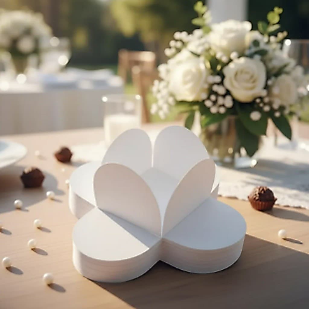Forminha 4 Pétalas Para Doces Finos Casamento Caixeta Festa Brigadeiro Aniversário Decoração