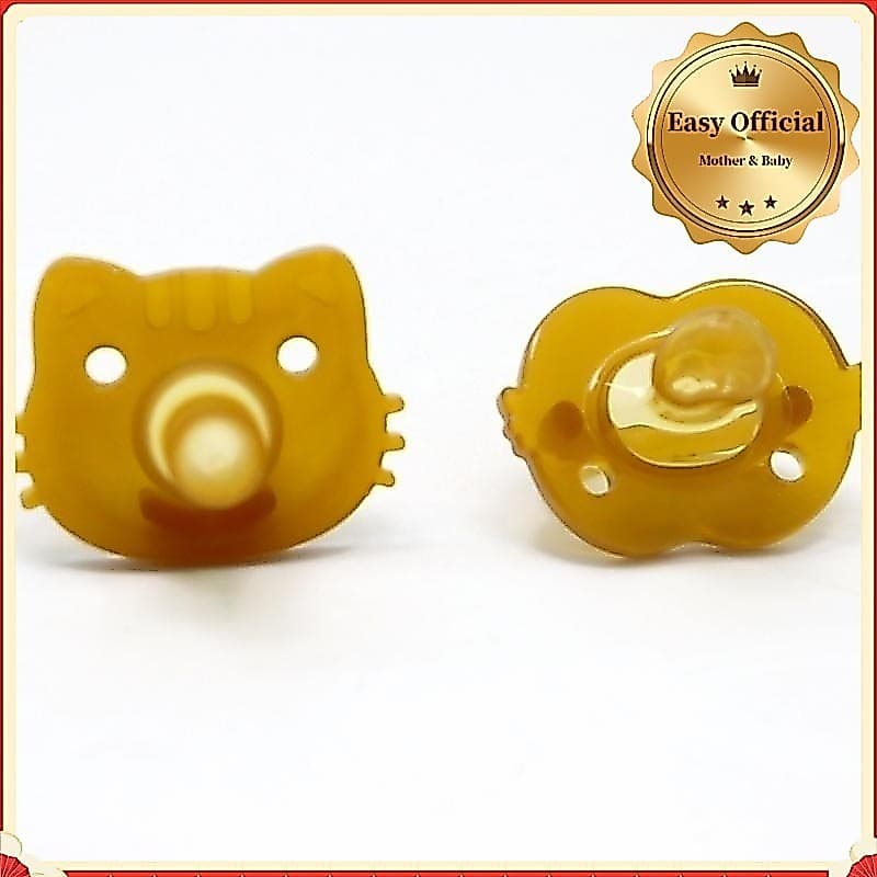 Chupeta De Silicone Líquido Para Bebê , Cabeça De Gato , Boca Plana Redonda , Animal , Anti-Queda , Caixa De Armazenamen