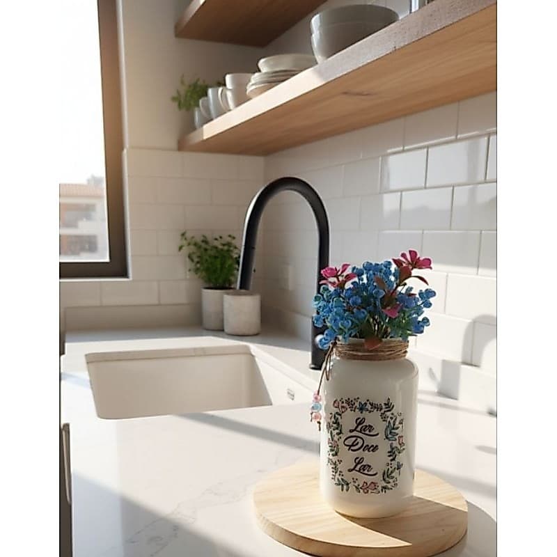 Vaso Decorativo "Lar Doce Lar" - Charme e Aconchego para Seu Espaço!