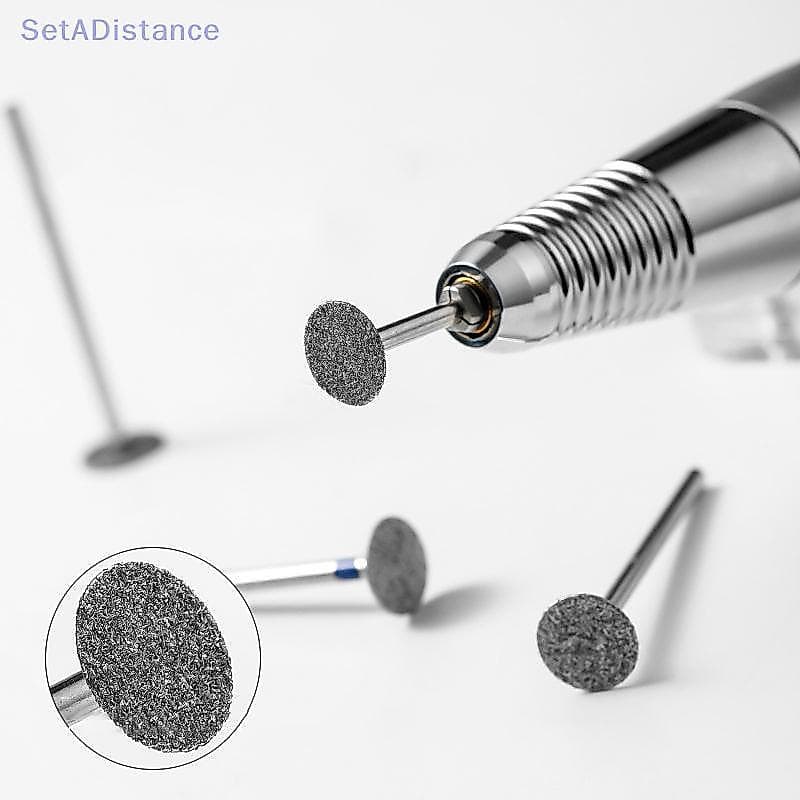 SetADistance Cabeça De Remoção De Polimento De Unhas Diamante Broca Elétrica Para Disco De Moagem Rebarba T Moinhos Moed