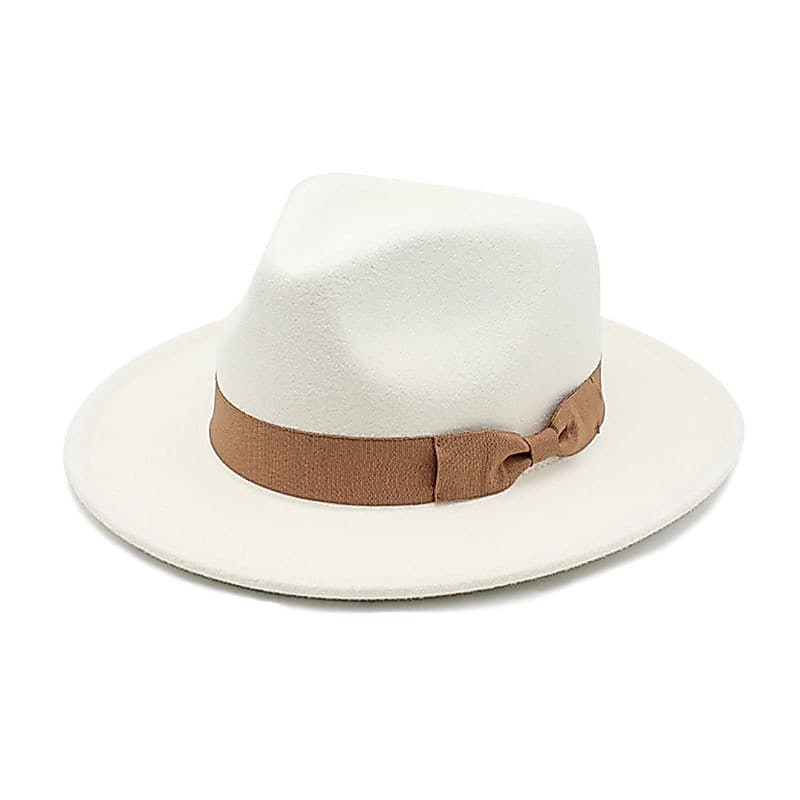 Chapéus Fedora Masculinos Panamás Bowknot Ribbon Band De Feltro Chapéu Panamá Masculino