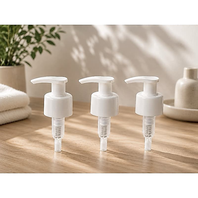Kit 03 Valvulas Pump Dosadora 28/410 Branca Para Frascos 500/1000/1500ML - Shampoo, Condicionador, Creme