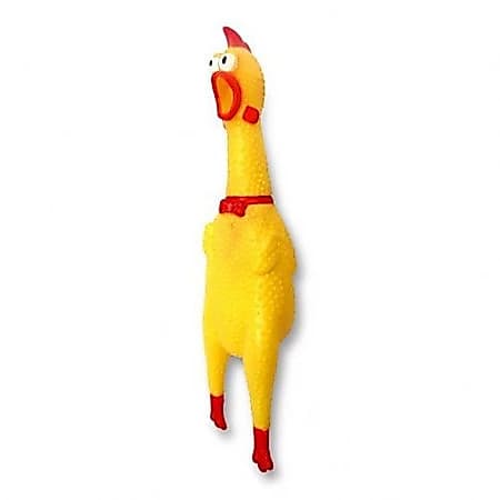 Brinquedo Para Cães Galinha de Borracha Pet-419 Western Tamanho: 16 Cm