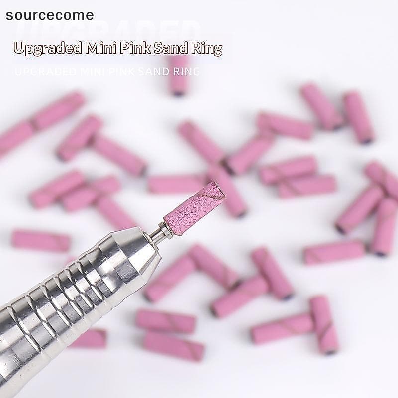 [sourcecome] Mini Faixas De Anel De Lixa Para Unhas Máquina De Manicure Elétrica Brocas 80/120/180/240 Broca Arquivos De