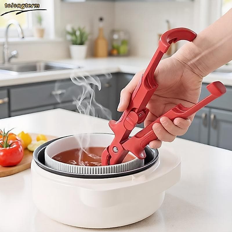 Clipe Anti-Queimadura De Silicone Cozinha Escaldadura Placa Tigela Prato Pote Titular Quente Levantador Acessórios De Ga