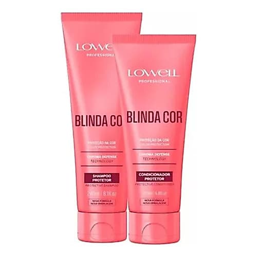 Kit Lowell Novo Blinda Cor Protetor Shampoo E Condicionador