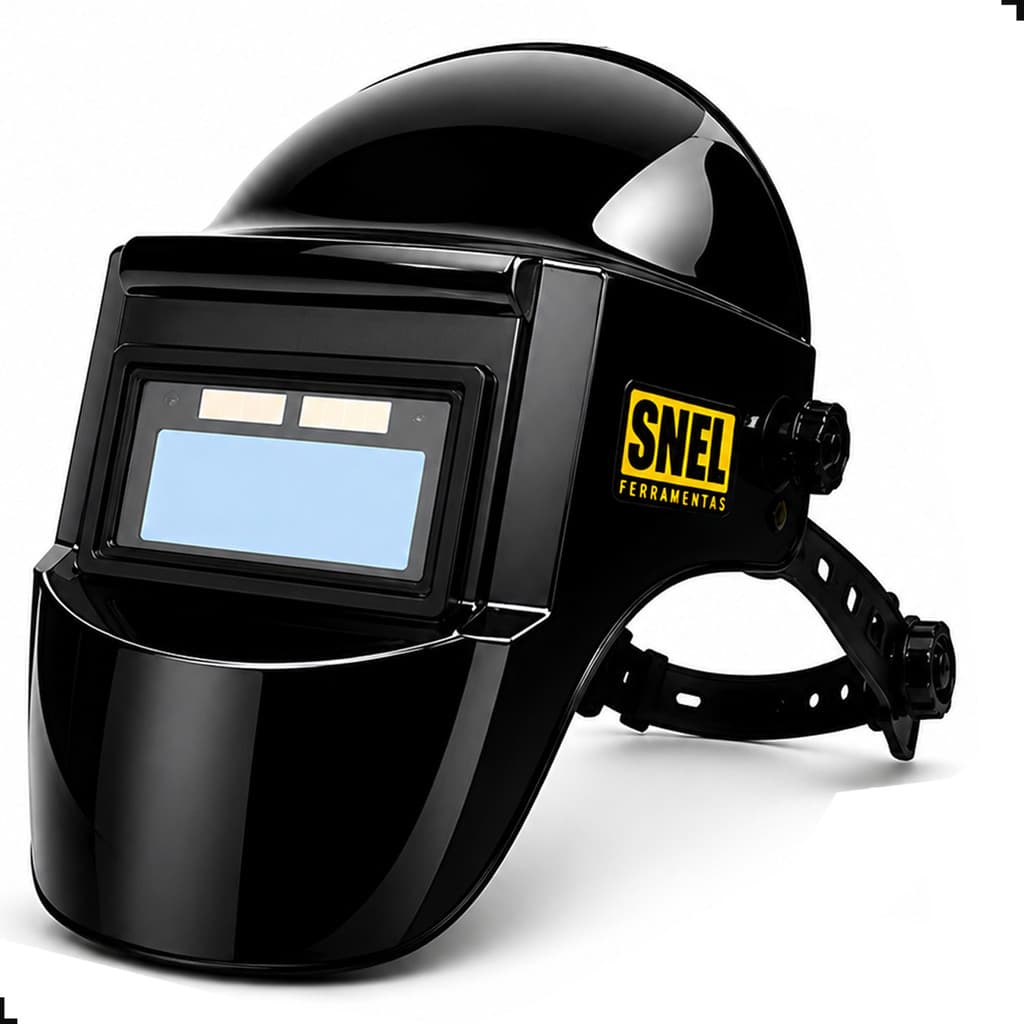 Máscara De Soldagem Automática Azul Visor Auto Escurecimento Profissional Solda MIG TIG MMA Eletrodo