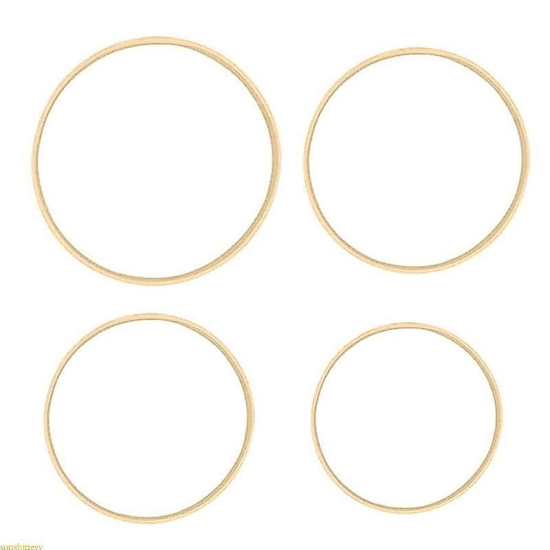sunshineyy 10 15 18 20cm Macrame Bambu Hoop Artesanato Sonho Apanhador Anel Círculo Para Casamento Grinalda Decoraçã