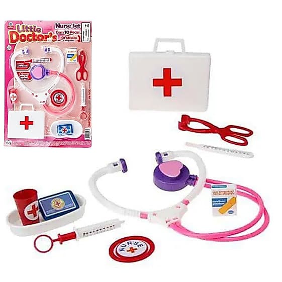 Kit Médica Maleta Doutora Brinquedo Infantil Educativo Estetoscopio