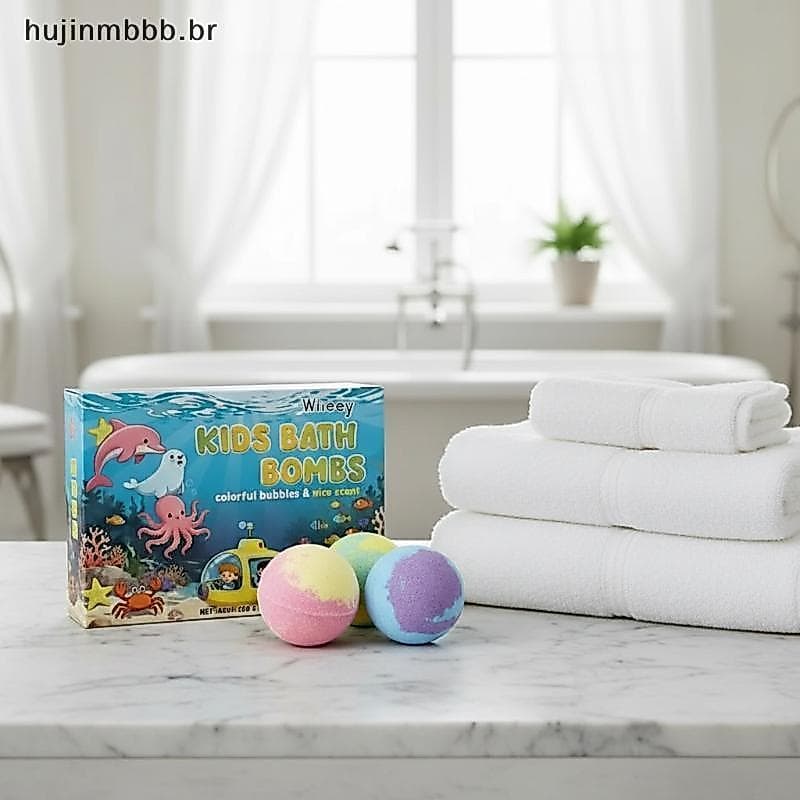 huji Vivid Bath Fun Com Kids Conjunto Colorido De Banho De Spa Efervescente br