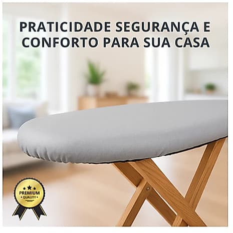 Forro capa para tabua de passar roupas termico algodão aluminado com espuma tamanho ideal reforçado