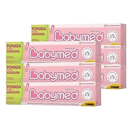 Kit 3 Babymed Pomada Assaduras Cimed 45g - Rosa