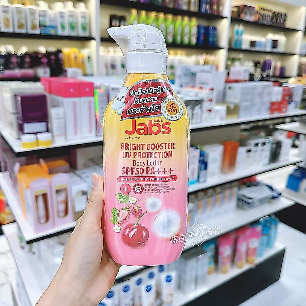 Tailândia Jabs Protetor Solar Loção Corporal Loção Protetor Solar Cereja Loção Corporal Protetora Pele Seca 450ml