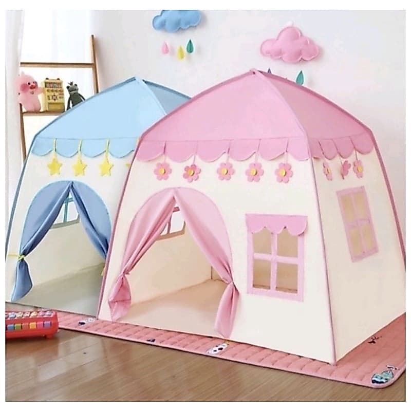 Toca Infantil Tenda Menino Príncipe E Casa Menina Princesa Dobrável flor
