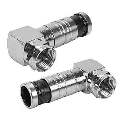 Conector F Compressão RGC6 90 Graus Pix