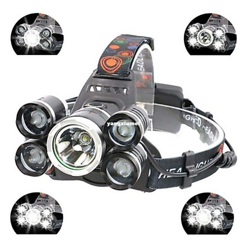 Holofote De Cabeça (600200-201-Varios)Resistente Água Recarregável 3.7v 350000 Lm Escalada