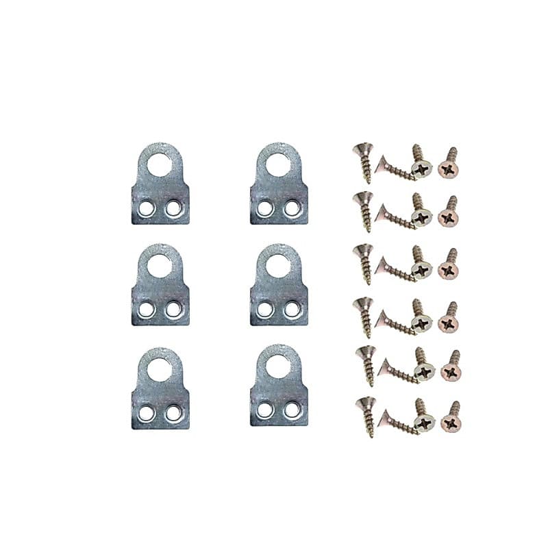Pendurador Alheta N2 kit 6 Ganchos + 12 Parafusos para quadros e espelhos
