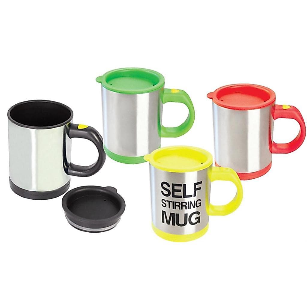 Copo Mixer Automático Inox 400ml com Tampa – Cores Sortidas Sublimação