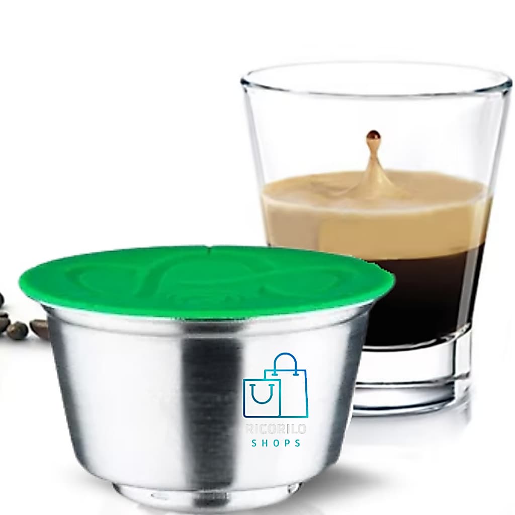 Cápsula Reutilizável Inox Dolce Gusto Recarregável Pó de Café 5º Geração Cremoso Mini Me Lumio Genio