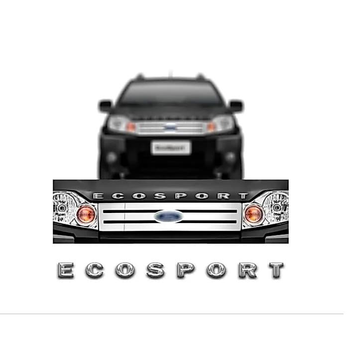 Emblema Letreiro Capô Ford Ecosport 2004 2005 2006 2007 2008 2009 2010 2011 2012 Cromado