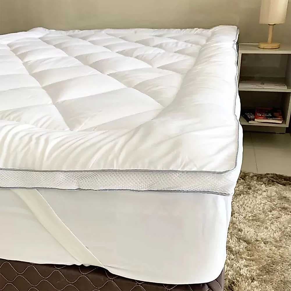 Pillow Top Cama Appel Toque de Plumas Diamond Protetor de Colchão