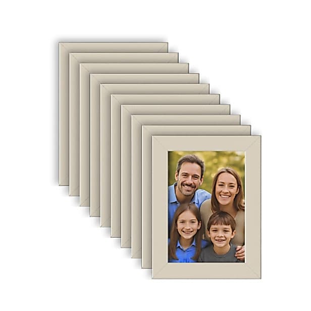 Kit 10 Porta Retratos A5 15x21 Moldura Branca Com Vidro Decoração Casa