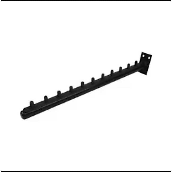 Arara Cabideiro Parede PRETO Inclinado Kit com 5