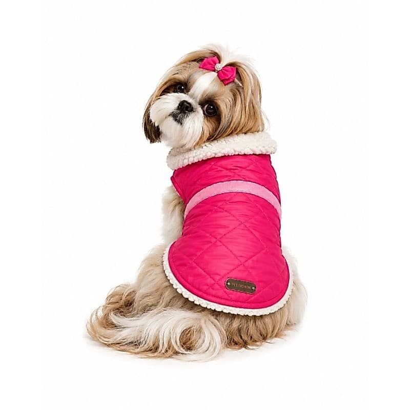 ROUPA DE CACHORRO CAPA PINK FORRADA INVERNO PET ROUPA DE FRIO PET CÃES E GATOS