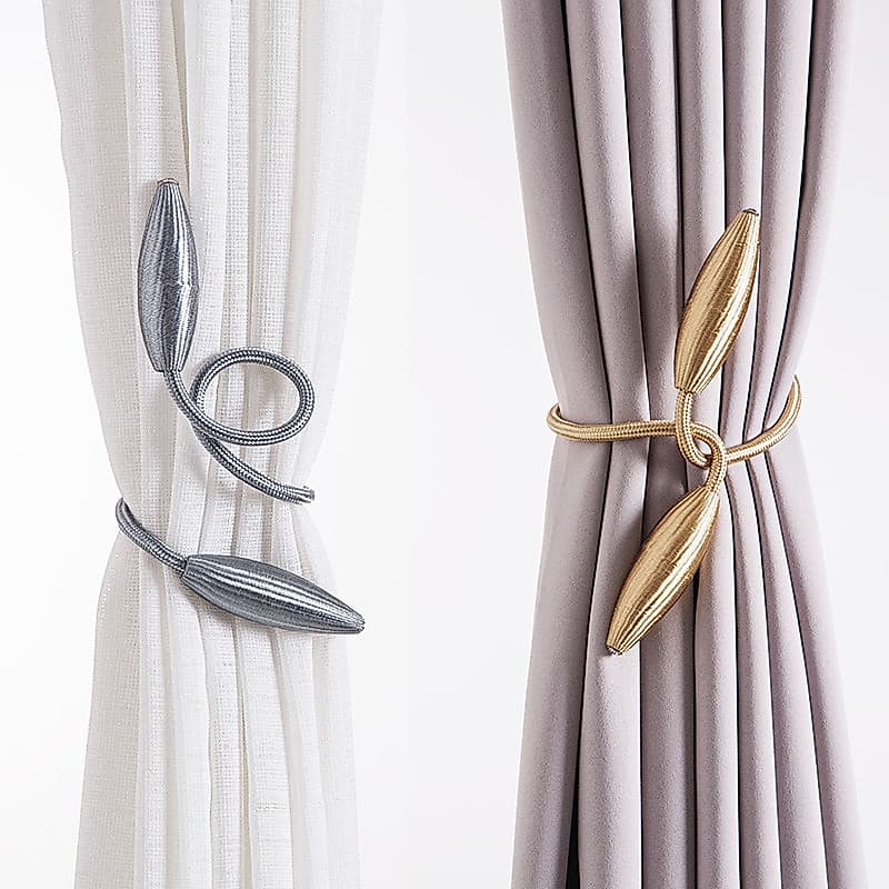 1Pc Cortina Tiebacks De Pelúcia Cintos De Pendurar Cordas Fivelas De Retenção De Clipes Acessórios Decoração De Gancho