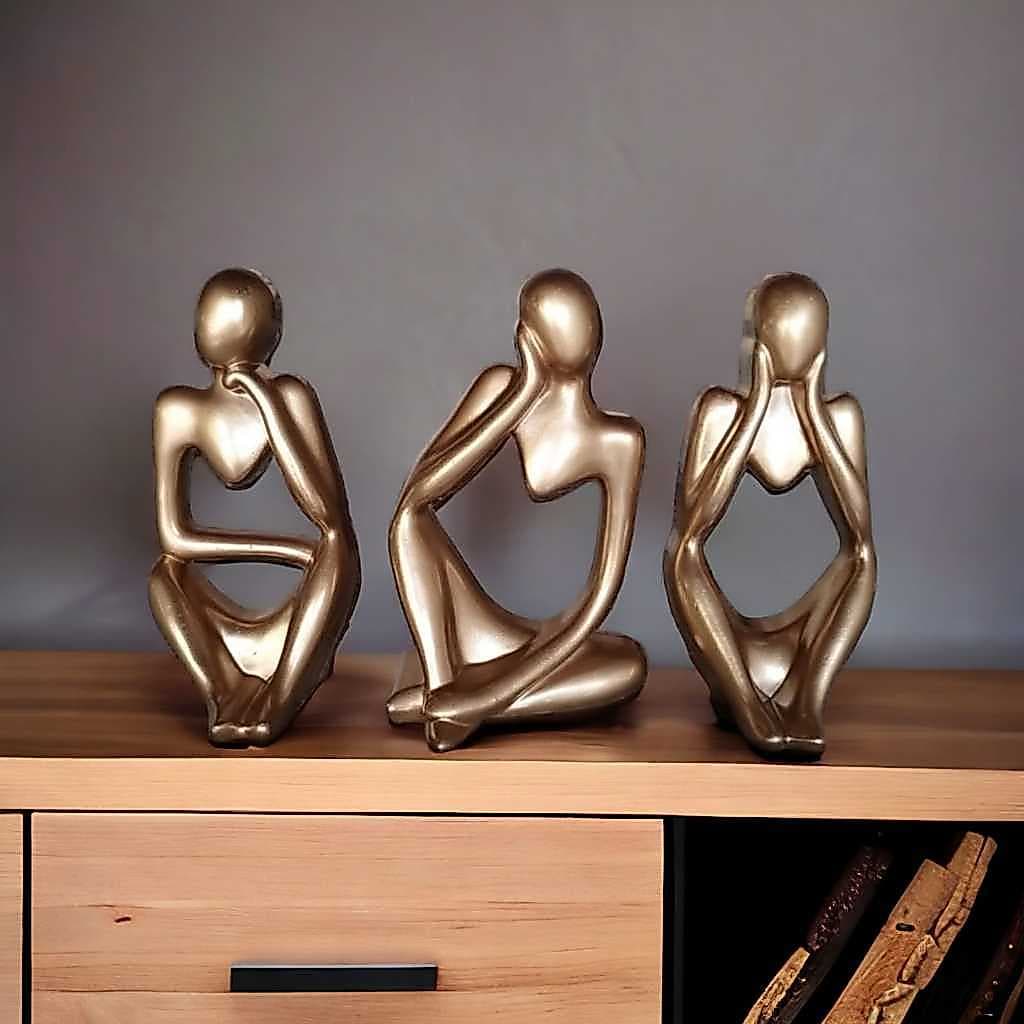 Estatuas Decorativas Três Pensadores, Peça Decorativa