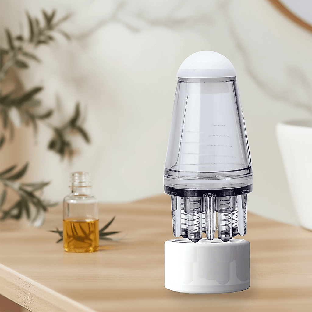 Pincel Massageador de Couro Cabeludo para Aplicação de Sérum para Crescimento de Cabelo, Nutridor de Óleo Líquido