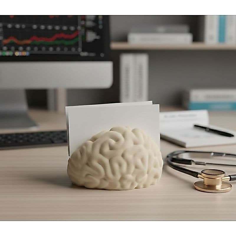 Porta-Cartões Cérebro: O umToque de Inteligência que seu Consultório Merece