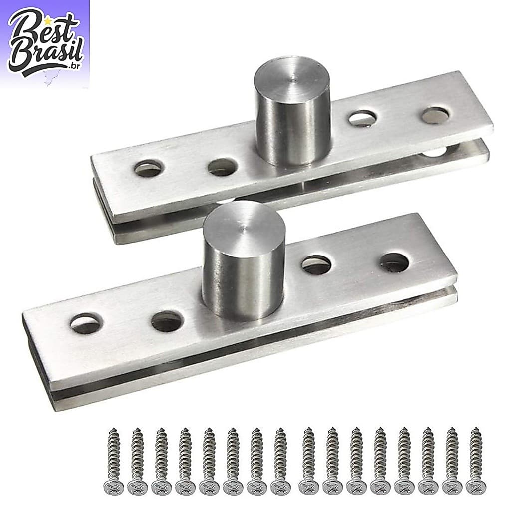 Dobradiça Pivô Pino Porta Pivotante  Pivô Inox 304 duas pares Pode girar, suportando carga de até 150 kg  bestseller