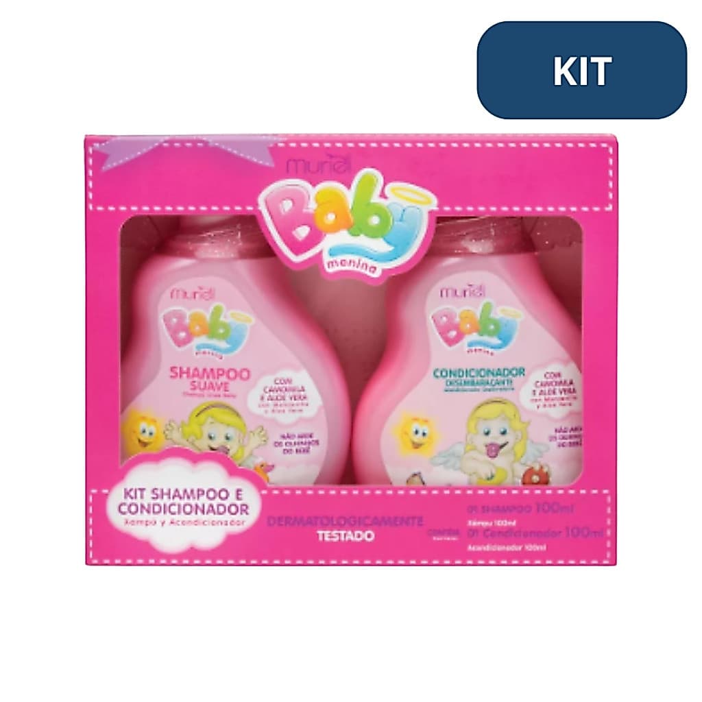 Kit Muriel Baby Menina Shampoo e Condicionador 100ml
